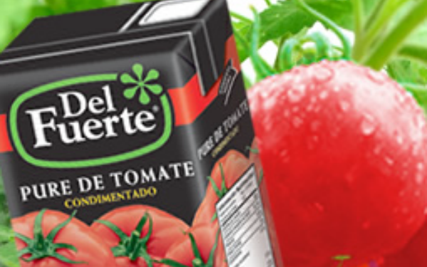 Puré de tomate Del Fuerte envase tetrapack