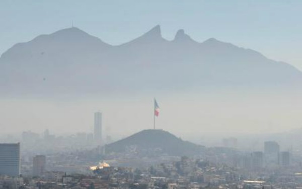 Zona metropolitana de Monterrey con contaminación atmosférica