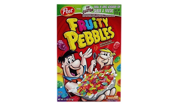 Caja de cereal Fruty Pebbles de Post