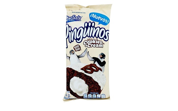 Paquete de pingüinos sabor Cookies & Cream de Marinela