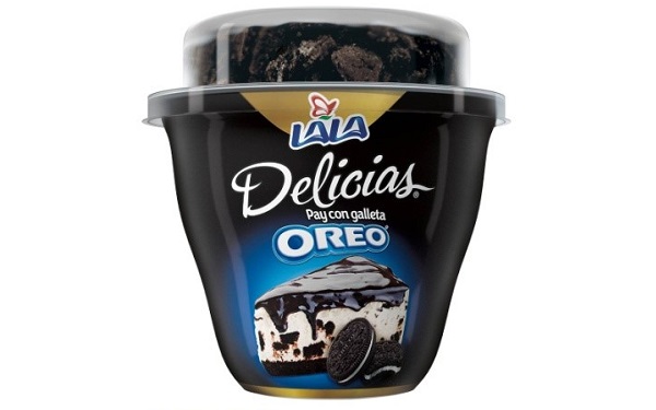 Yogur Delicias pay con galleta Oreo de Lala (envase de 150 gramos)