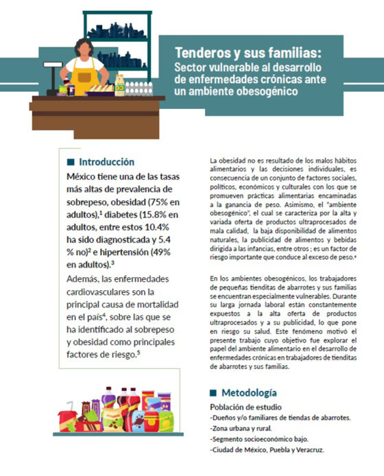 Portada del documento Tenderos y sus familias: sector vulnerable al desarrollo de enfermedades crónicas ante un ambiente obesogénico