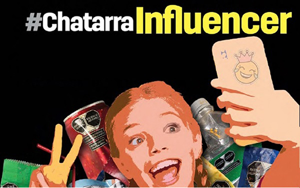 Fragmento de la ilustración de portada del estudio #ChatarraInfluencer
