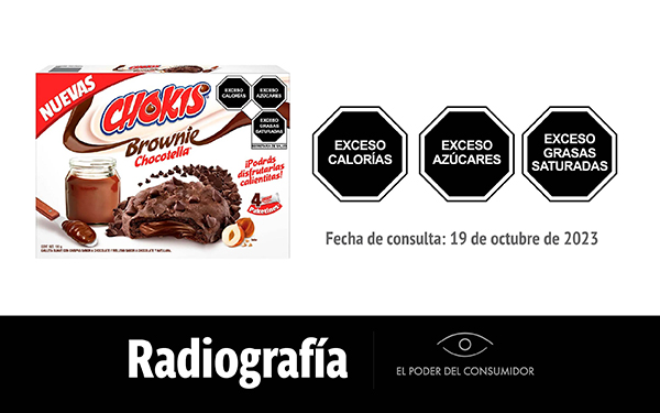Banner de la radiografía de las galletas Chokis Brownie Chocotella