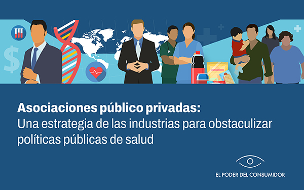 Banner del webinar Asociaciones público-privadas: una estrategia de las industrias para obstaculizar políticas públicas de salud